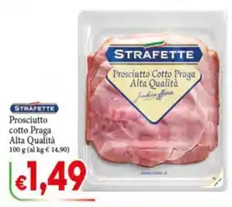D'Italy Prosciutto Cotto Praga Alta Qualità Strafette offerta