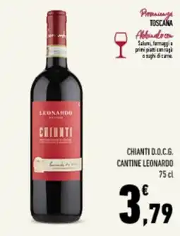 Conad Tuday Chianti D.O.C.G. Cantine Leonardo offerta