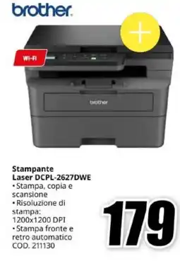 MediaWorld Brother Stampante Laser DCPL-2627DWE offerta