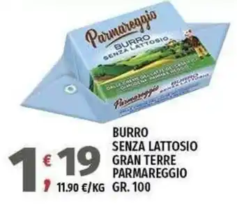Burro senza lattosio Gran Terre Parmareggio