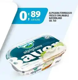 Vivo Supermercati Alpigiana formaggio fresco spalmabile Bayernland offerta