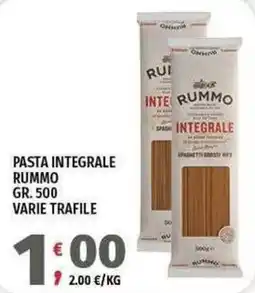 Vivo Supermercati Pasta integrale Rummo offerta