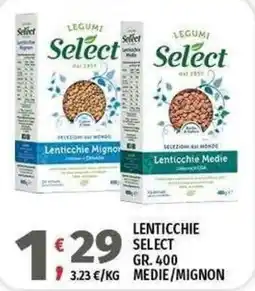 Vivo Supermercati Lenticchie Select offerta