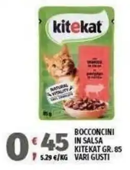 Vivo Supermercati Bocconcini in salsa Kitekat offerta