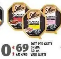 Vivo Supermercati Paté per gatti Sheba offerta