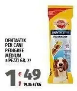 Vivo Supermercati Dentastix per cani Pedigree Medium offerta