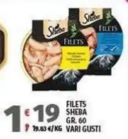 Vivo Supermercati Filets Sheba offerta