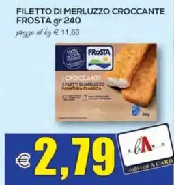SuperOne Filetto di merluzzo croccante Frosta offerta