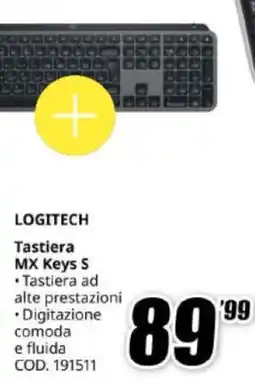 MediaWorld Logitech Tastiera MX Keys S offerta