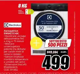 MediaWorld Asciugatrice Electrolux offerta