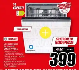 MediaWorld Lavastoviglie da incasso Bosch offerta