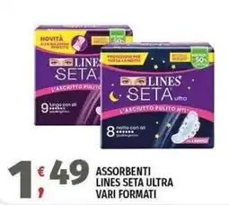 Vivo Supermercati Assorbenti Lines Seta Ultra offerta