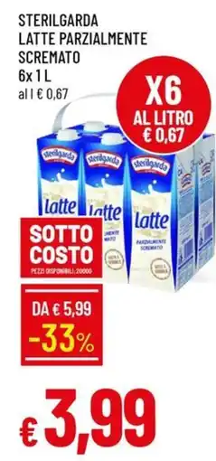 IperFamila Sterilgarda latte parzialmente scremato offerta