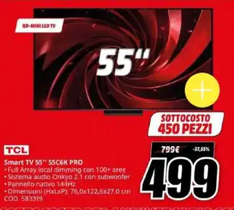 TCL Smart TV 55" 55C6K PRO