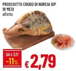 IperFamila Prosciutto crudo di Norcia IGP offerta