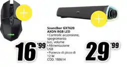 MediaWorld Soundbar GXT620 AXON RGB LED offerta