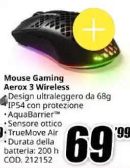 MediaWorld Mouse Gaming Aerox 3 Wireless offerta