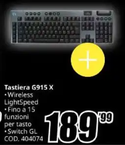 MediaWorld Tastiera G915 X offerta