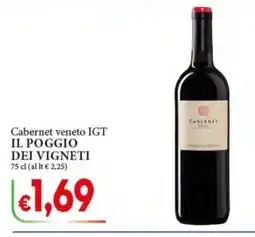 D'Italy Cabernet veneto IGT Il Poggio dei vigneti offerta