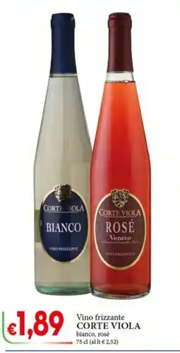 D'Italy Vino frizzante Corte Viola bianco, rosè offerta