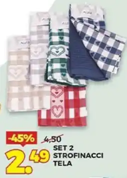 Ni Hao Market Set 2 strofinacci tela offerta