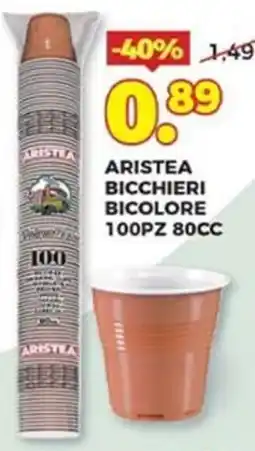 Ni Hao Market Aristea bicchieri bicolor offerta