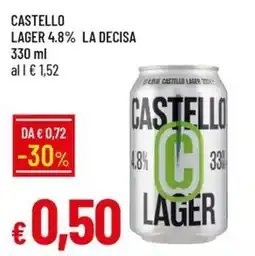 IperFamila Castello Lager offerta