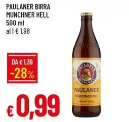 IperFamila Paulaner birra munchner hell offerta