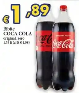 D'Italy Bibite COCA COLA original, zero offerta