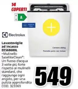 MediaWorld Electrolux Lavastoviglie ad incasso EES68600L offerta