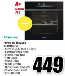 MediaWorld Forno da incasso Hisense offerta