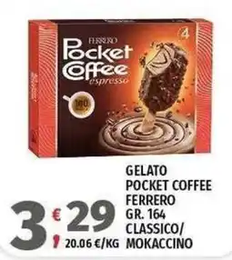 Vivo Supermercati Gelato pocket coffee Ferrero offerta