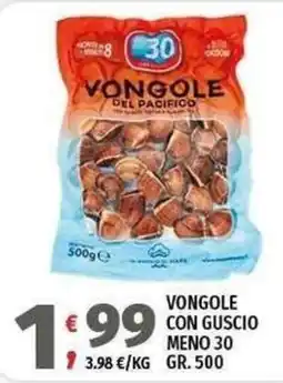 Vivo Supermercati Vongole del Pacifico offerta