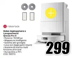 MediaWorld Roborock Robot Aspirapolvere e Lavapavimenti Qrevos Pro X offerta