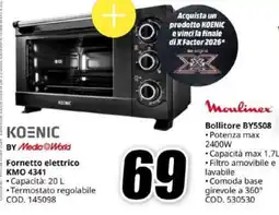 MediaWorld Fornetto elettrico KOENIC offerta