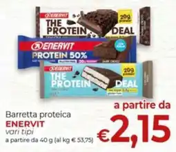Supermercati Nonna Isa Barretta proteica ENERVIT offerta