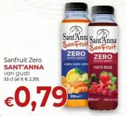 Supermercati Nonna Isa Sanfruit Zero Sant'Anna offerta
