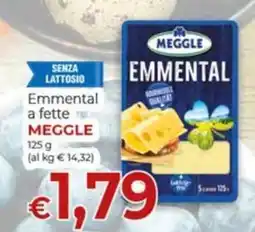Supermercati Nonna Isa Emmental senza lattosio Meggle offerta