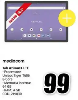 MediaWorld mediacom Tab Azimut4 LTE offerta