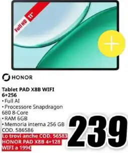 MediaWorld HONOR Tablet PAD X8B WIFI offerta