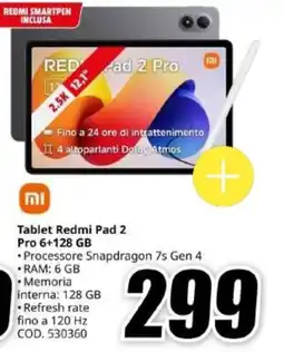 MediaWorld Tablet Redmi Pad 2 Pro offerta