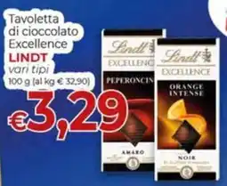 Supermercati Nonna Isa Tavoletta di cioccolato Excellence Lindt offerta