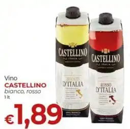 Supermercati Nonna Isa Vino Castellino bianco, rosso offerta