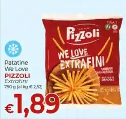 Supermercati Nonna Isa Patatine We Love Pizzoli Extrafini offerta