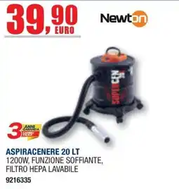 Bricofer Aspiracenere 20 Lt Newton offerta