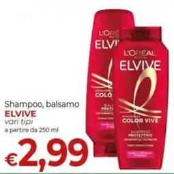 Supermercati Nonna Isa Shampoo, balsamo ELVIVE offerta