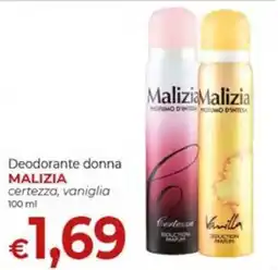 Supermercati Nonna Isa Deodorante donna Malizia offerta