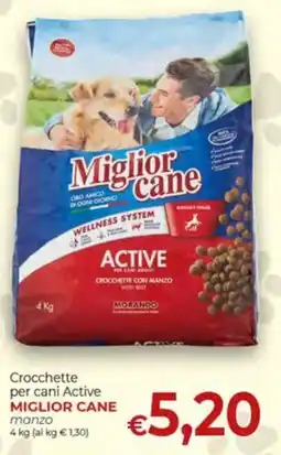 Supermercati Nonna Isa Crocchette per cani Active Miglior Cane manzo offerta
