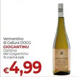 Supermercati Nonna Isa Vermentino di Gallura DOCG Giogantinu offerta