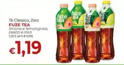 Supermercati Nonna Isa Fuze Tea Tè Classico, Zero limone e lemongrass, pesca e rosa offerta